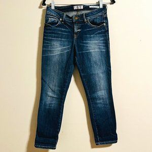 Guess Mid-rise Cropped Jeans, Medium Wash, US Size 26